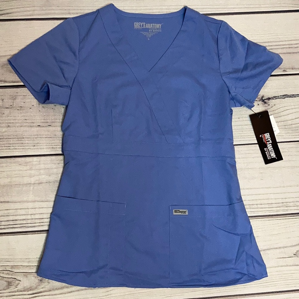 Grey’s Anatomy scrub top blue scrub top small